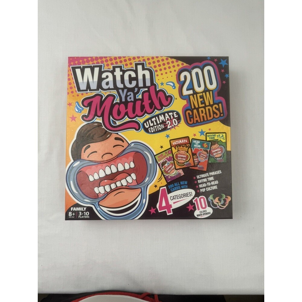Watch Ya' Mouth Ultimate Edition 2.0 Game w/200 New Cards ( New Factory Sealed )